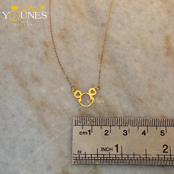 گردنبند میکی موس طلا